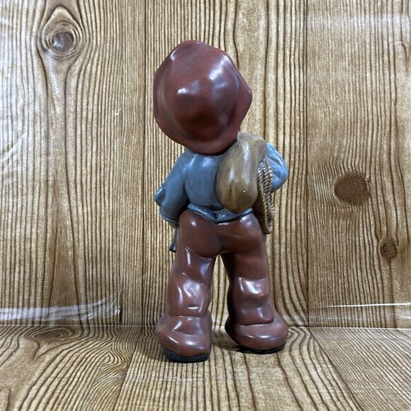 Vintage Hobo Boy Ceramic Statute Children Of Great Depression Merry Wanderer‎ 9” - Picture 3 of 10